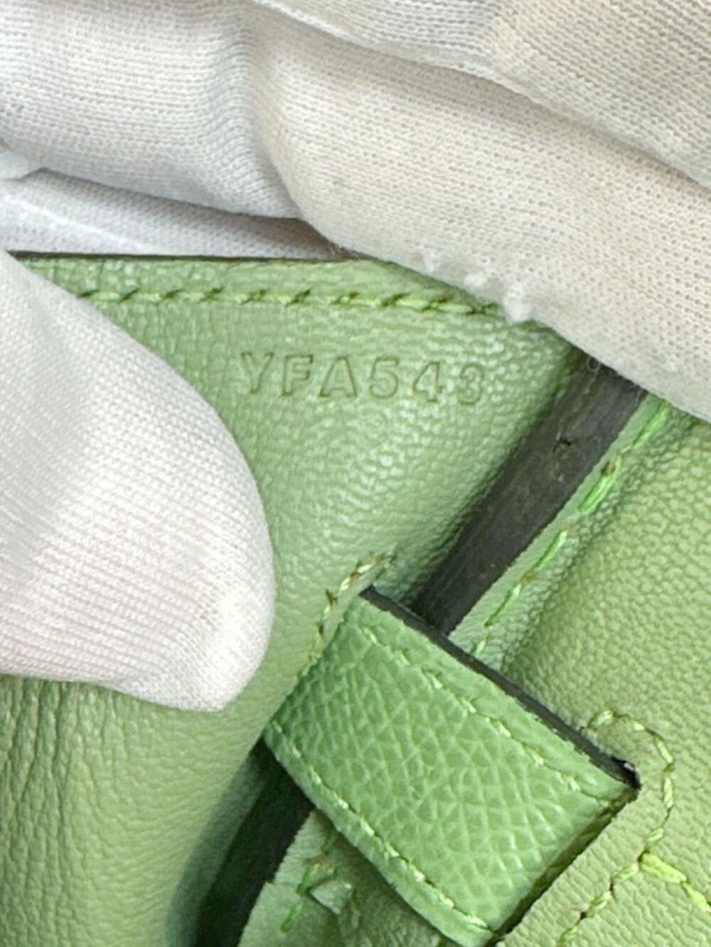 Hermes Birkin 30 Epsom Leather Tote Bag Green - Picture 13 of 13